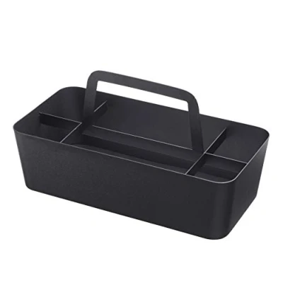Image of Yamazaki 2726 TOWER Tool Box, black, Steel/Silicone, Minimalist, 30 x 15 cm