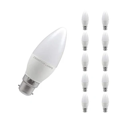 Image of Crompton LED Thermal Plastic Candle 5W 2700K Dimmable BC B22d