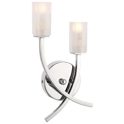 Image of 2 Light Semi Flush Wall in Chrome