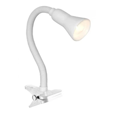Image of Searchlight Task clamp lamp desk partner white flexi clip (P4122WH)