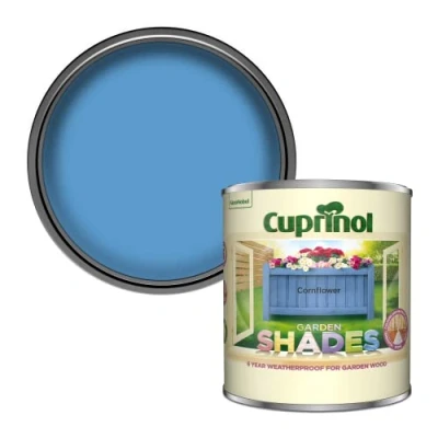Image of Cuprinol Garden Shades Wood Paint Cornflower 1L