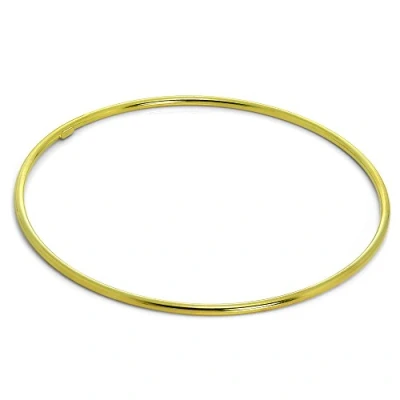 Image of Light Gold Dipped Sterling Silver 2mm Stacking Bangle