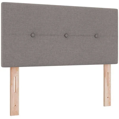 Image of vidaXL Headboard Button Tufted Taupe 80 cm Fabric