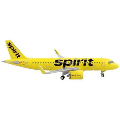 Image of Gemini Jets GJNKS2201 Spirit Airlines Airbus A320neo N971NK 1:400 Scale New Livery, White