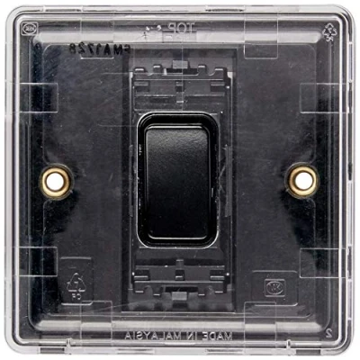 Image of MK Dimensions 1 Gang SP 2 Way 20A Switch Black Module