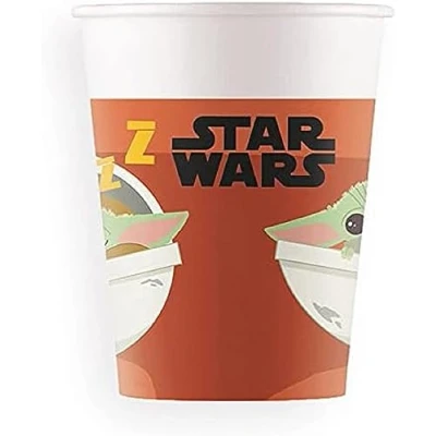 Image of Star Wars Party Cup, Baby Yoda Disposable Paper Mandalorian Cup