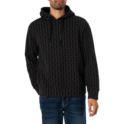 Image of Armani Exchange Felpa Hoodie black, Men&#039;s, Size: Small, Black