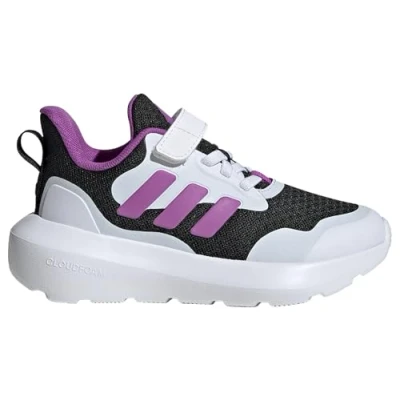 Image of adidas Performance Fortarun 3.0 EL C Unisex Neutral running shoes for kids, Size: 11K, Core black/purple burst/footwear white Textile/synthetics