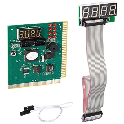 Image of LEAGY 4 Digit PCI and ISA PC Computer Motherboard Analyzer Tester Diagnostic Debug POST Card External Display
