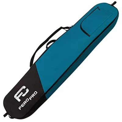 Image of Ferocity Premium Snowboard Bag Ski Bagpack 170 cm with Zippered Pocket and Shoulder Strap Wintersport Equipment Case Color Navy Blue [051]