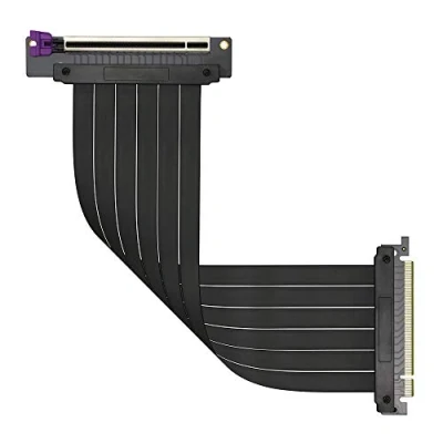 Image of Cooler Master MasterAccessory Riser Cable PCIe 3.0 x16 Ver. 2 EMI Shielded, Ultra flexible TPE Cable, Reinforced PCI Slots, Gold Pin Connectors, Protective ABS Casing 300mm