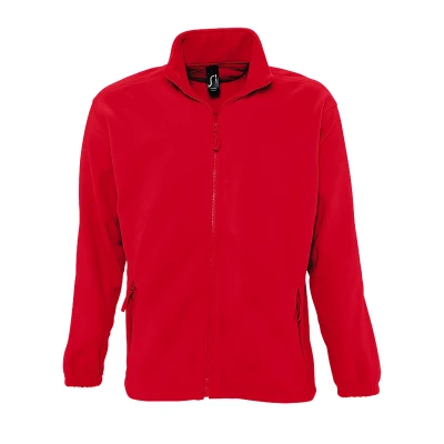 Image of SOLS Mens North Full Zip Outdoor Fleece Jacket (Red) Size Large