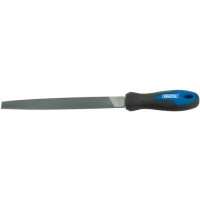 Image of Draper Soft Grip Engineer&#039;s Flat File and Handle, 200mm