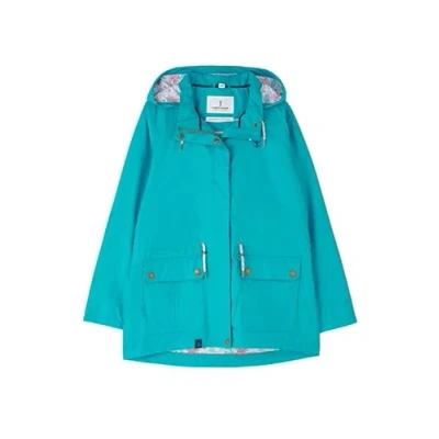 Image of LightHouse Women&#039;s Willow Jacket Ladies 3/4 length Waterproof Spring Summer Outdoor Coat with Hood Soft Teal 16