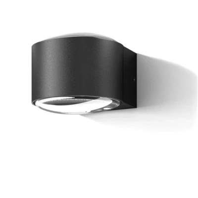 Image of LOOM DESIGN Frey LED wall light IP65 2x6W black