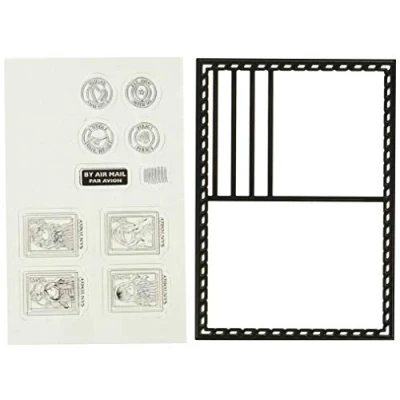 Image of Santoro Gorjuss Postcard Die &amp; Stamp Set
