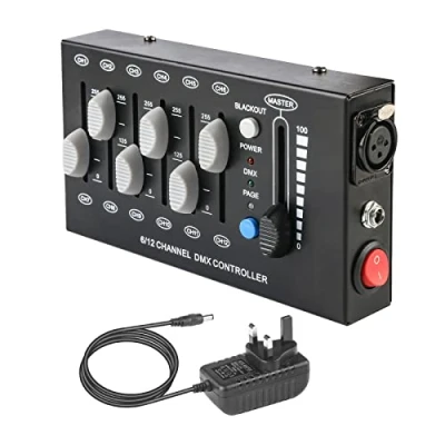 Image of Dmx 512 Console, 12 Channel Controller, Controlador Control Light Controller Board, Mini Portable Dj Lights for