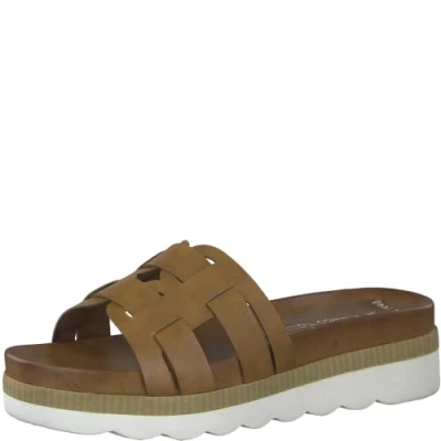 Image of Marco Tozzi Women&#039;s Damen 2 27401 28 Pantolette Sandal, Cognac Antic, 5 UK