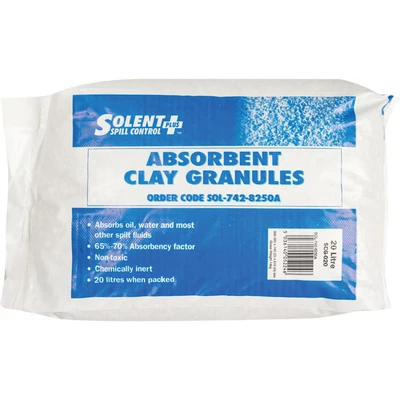 Image of Solent Spill Control Absorbent Granules Clay 20L Bag