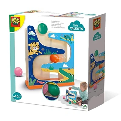 Image of SES Creative 13144 Wooden Ball Track Crocodile, Multi, One Size