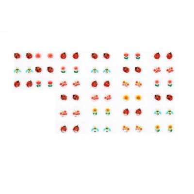 Image of Ladybird Stick On Earrings (30 pairs)