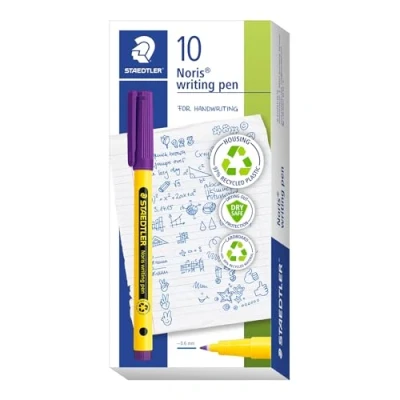 Image of STAEDTLER 307 6 Noris Handwriting Pen Violet (Box of 10)