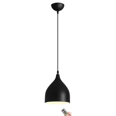 Image of KEFA Battery Operated Pendant Light with Remote, Indoor No Wiring Ceiling Hanging Light, Modern Wireless Lighting Chandelier Fixture for Kitchen Island Dining Room Living Farmhouse (Colo