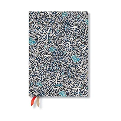Image of Granada Turquoise (Moorish Mosaic) Midi Verso 12 month Dayplanner 2024
