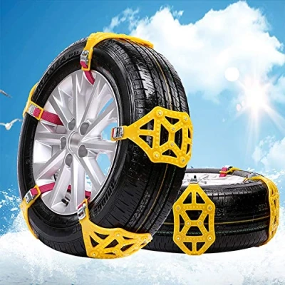 Image of MASO Snow Chains 10Pcs Anti Skid for Tyres Portable Easy to Mount Emergency Traction Car Tyre Universal Width 165 285mm