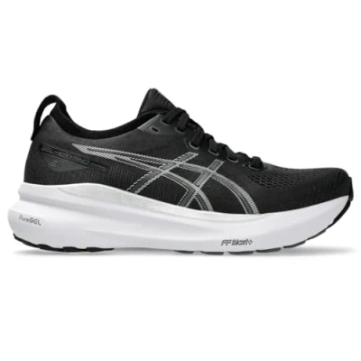 Image of ASICS Women&#039;s GEL KAYANO 31 Running Shoes, Black/Pure Silver, 7 Wide