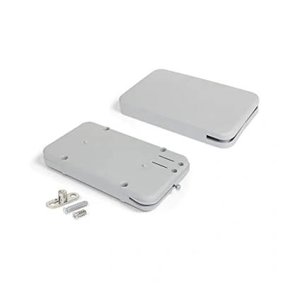 Image of Emuca Mechanism for Swing Doors Miniwinch with Cover, 14 kg (30,87 lbs), Steel and Plastic, Grey