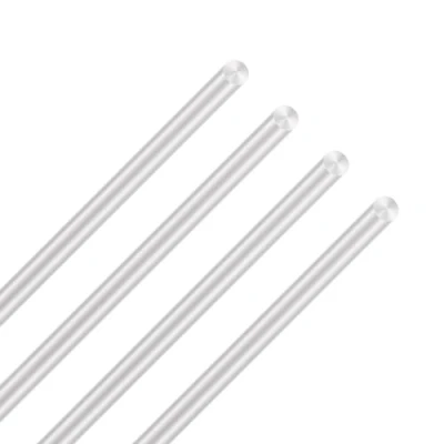 Image of LAVMHAB 6063 Aluminum Round Rods 6mm x 300mm, Solid Shaft Bar for DIY Crafts Models (4pcs)
