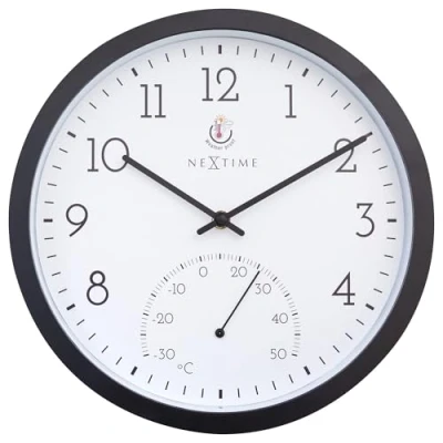 Image of NeXtime wall clock, black, One Size