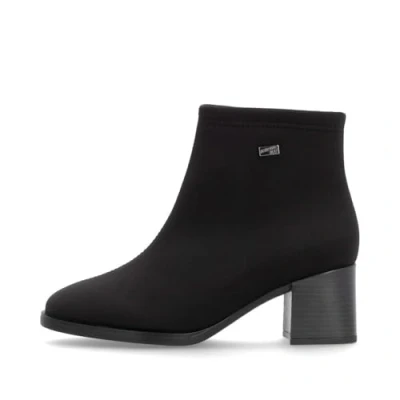 Image of Remonte D0V77 waterproof rain boots with block heel (Black, UK Footwear Size System, Adult, Women, Numeric, Medium, 7.5)