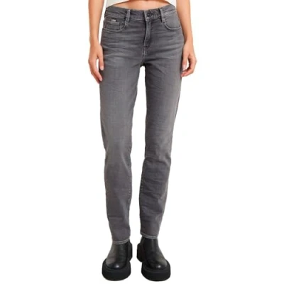 Image of G Star Women&#039;s Ace 2.0 Slim Straight Jeans, grey (sun faded plata D23638 D554 G351), 29W / 32L