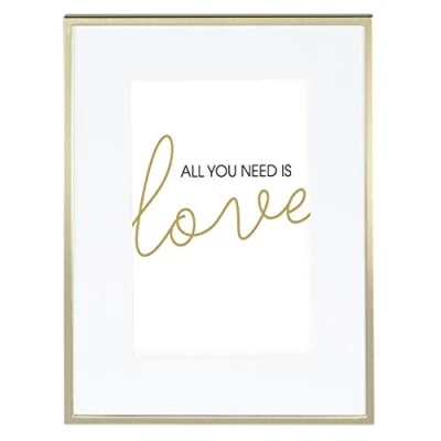 Image of Hama Line Picture Frame Matt Gold 10 x 15 cm, Metal