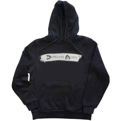 Image of Rock Off officially licensed products Depeche Mode Grey Logo Global Spirit Tour Pullover Hoodie M