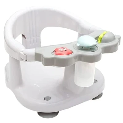 Image of Baby Bath Seat 6 Months Plus, Foldable Chair for with Suction Cup, Sit up Seat, Toddler (White1, 37.5cmx28cmx25.5cm)
