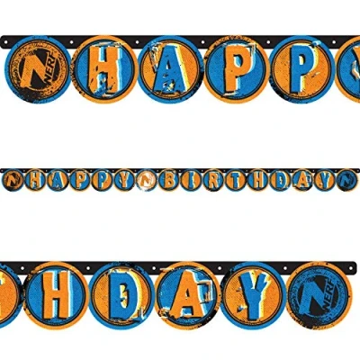 Image of (PKT) Child Nerf Blast Happy Birthday Letter Banner