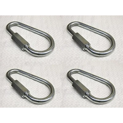 Image of X4 3.5MM Zinc Plated Pear Shaped Quick Link Repair Secure Attach Rope