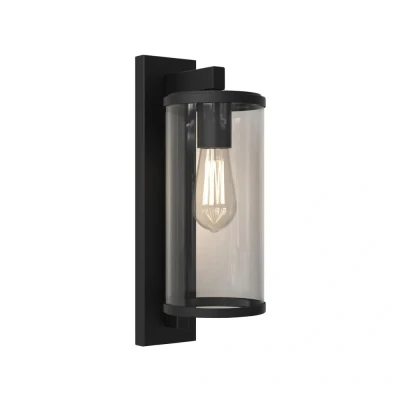 Image of Pimlico Outdoor Wall Light Textured Black IP23, E27