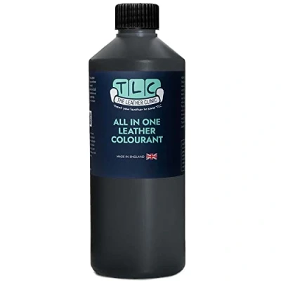 Image of The Leather Clinic All in One Colourant Self Seal Dye Repair Paint Recolour Furniture, Sofas, Car Seats (Dark Grey, 250ml)