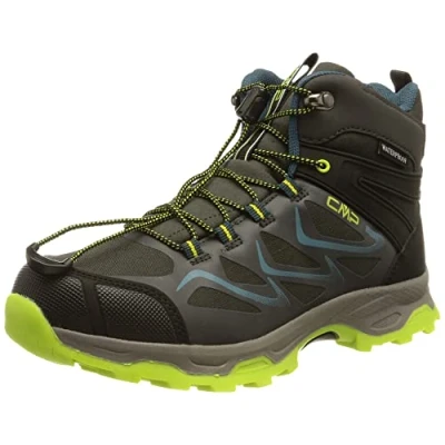 Image of CMP Unisex Children&#039;s Byne Mid Wp Outdoor Shoes Walking Shoe, Antracite Acido, 10.5 UK Child