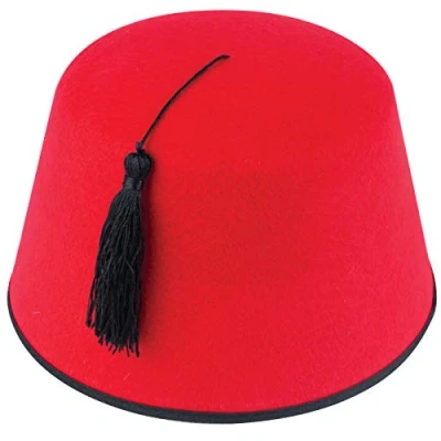 Image of labreeze Fez Hat Red Moroccan Turkish Tommy Cooper Fancy Dress Party