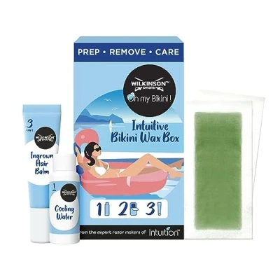 Image of WILKINSON SWORD Intuition Bikini Wax Kit For Women 3 Step Hair Removal