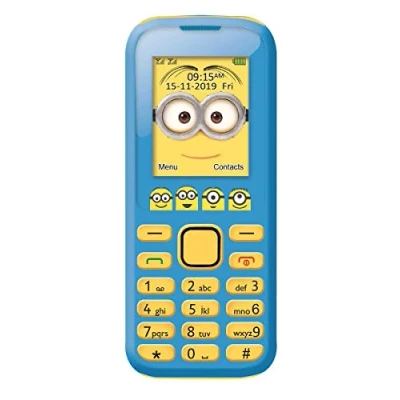 Image of Lexibook Universal Despicable Me Minions 2G Cell Phone, Dual SIM, Camera, Rechargeable Battery, yellow / blue, GSM20DES