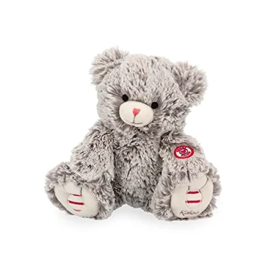 Image of Kaloo Rouge 24 cm Prestige Grey Maé the Bear Small Silky Furred Soft Toy Ultra Plush for Babies 0 Months +, K223001