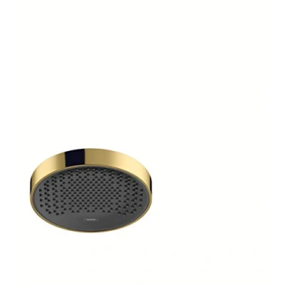 Image of hansgrohe Rainfinity Shower Head 250 mm Round 1 Jet Type Polished Gold Look