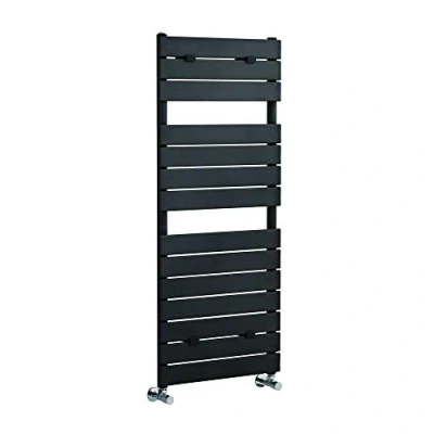 Image of Milano Lustro Anthracite Flat Panel Heated Towel Rail 1213mm x 500mm