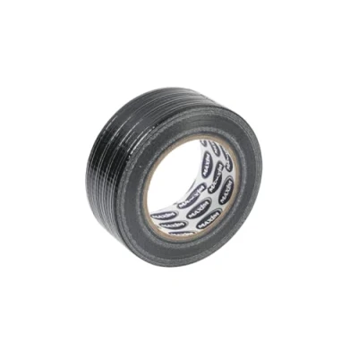 Image of Black Gaffer Tape Heavy Duty &amp; Super Sticky Ultra Strong Waterproof Duct Tape, Adhesive Cloth 48mm x 50 Metres (10)